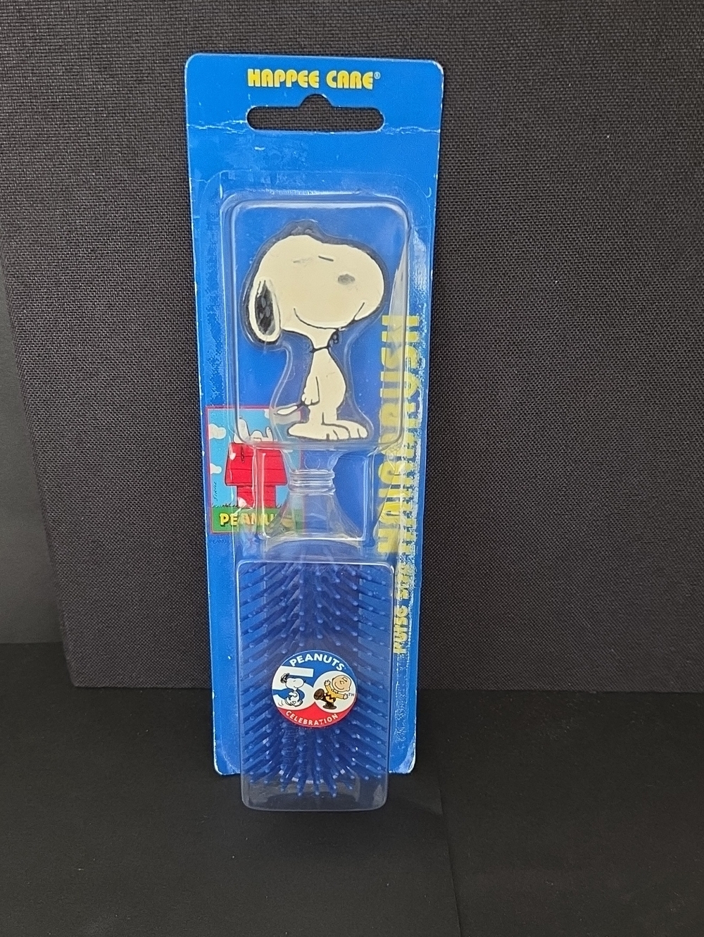 Vintage Peanuts 50th Celebration Snoopy purse-size hairbrush